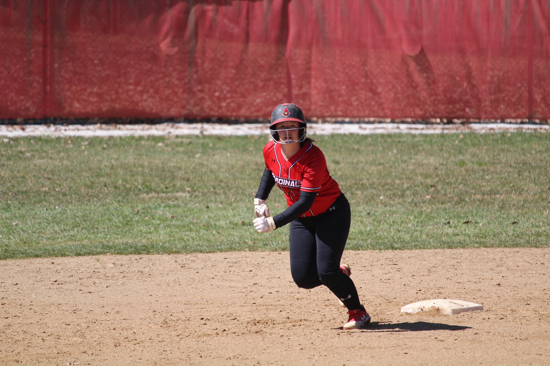 Alexa Holderfield hits three home runs a Lady Cardinals sweep doubleheader over Rowan College.